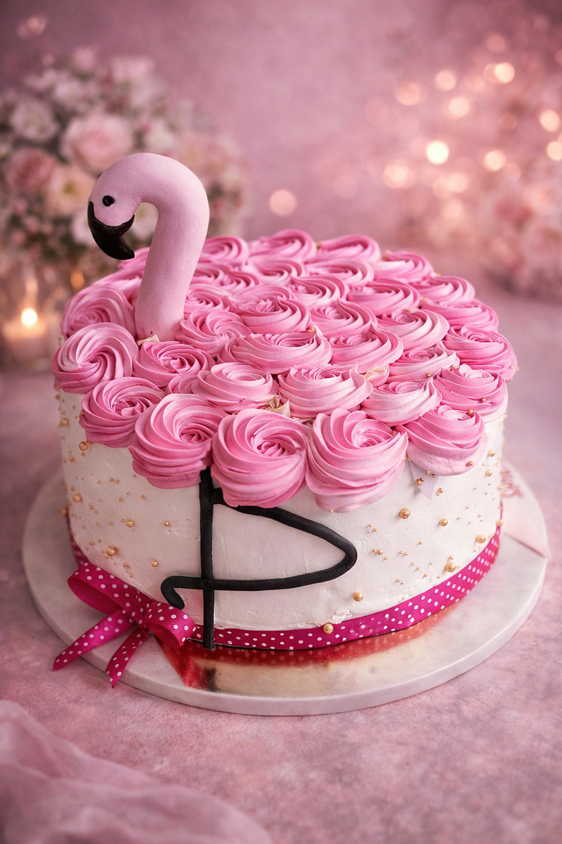 Flamingo torta