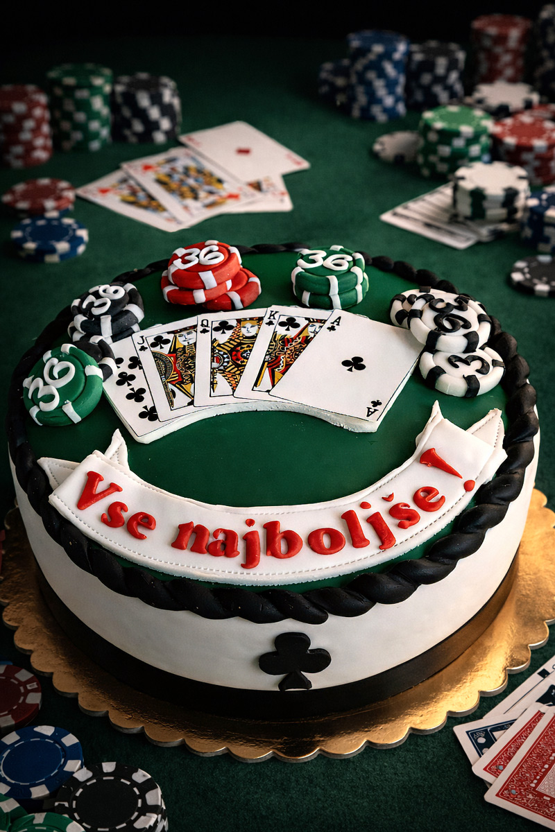 Poker torta